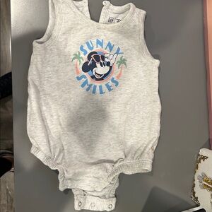 Disney Baby Romper with Blue and Orange Accents